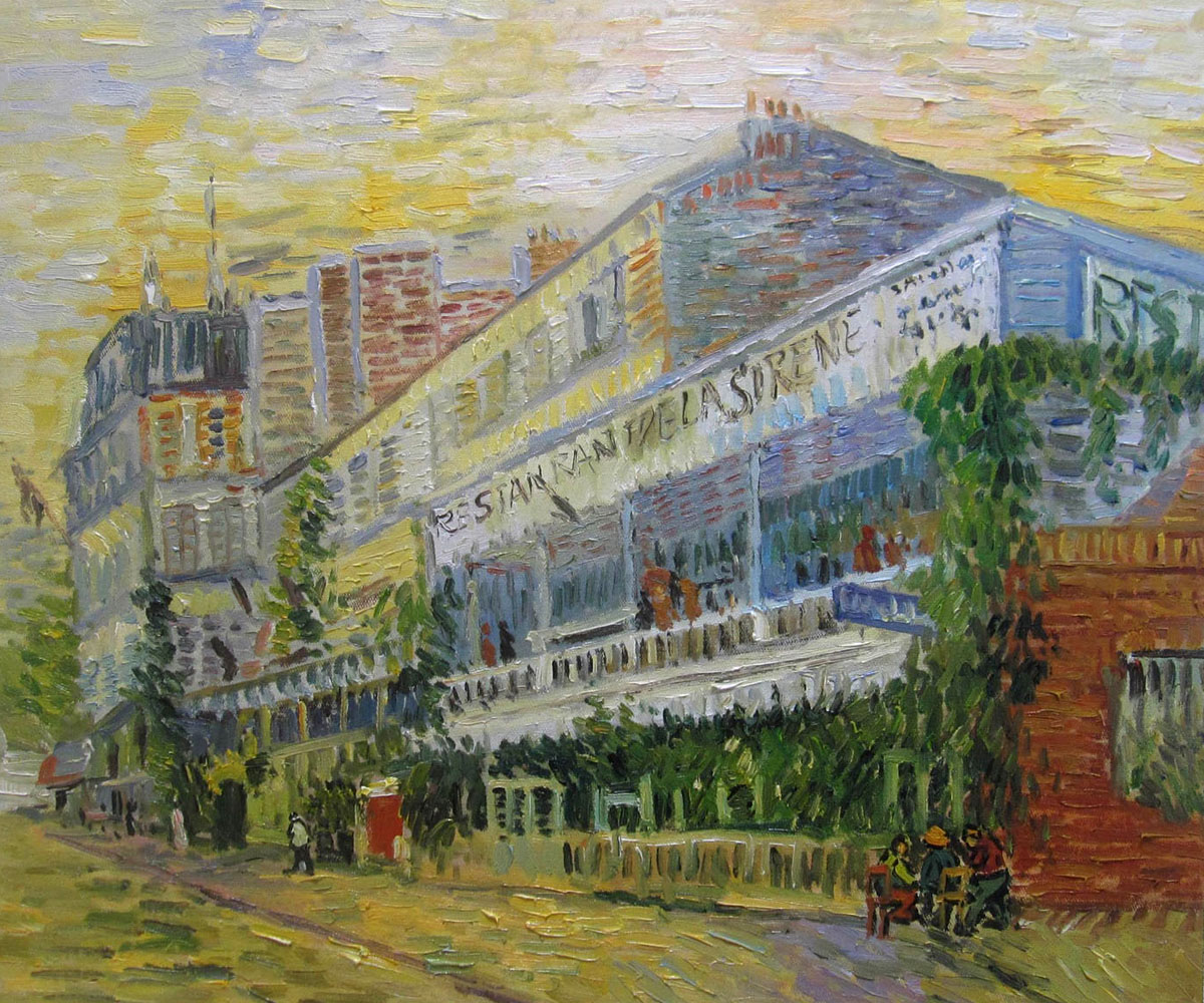 The Restaurant de la Sirene at Asnieres - Van Gogh Painting On Canvas